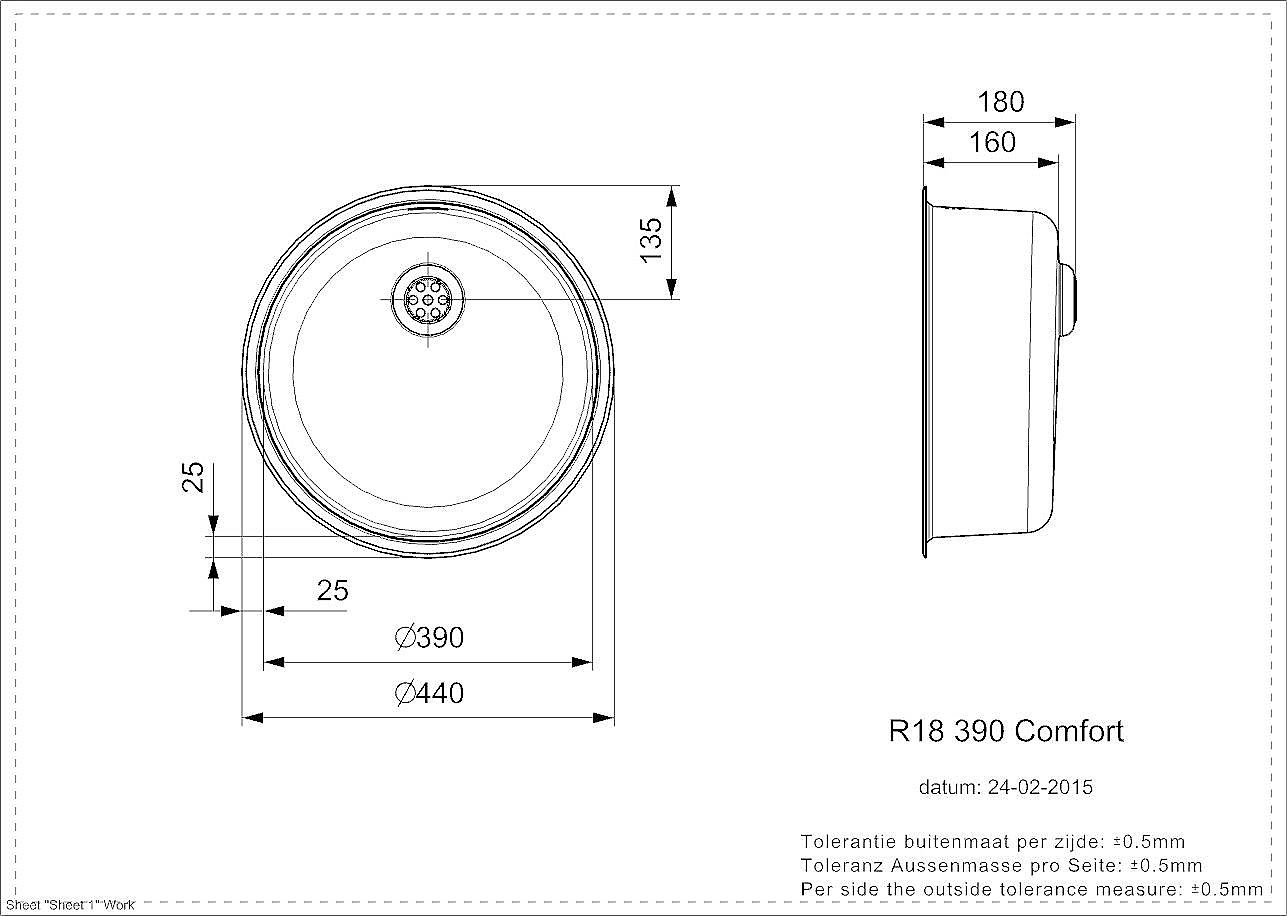 Reginox R18 390 (R) OSK spoelbak