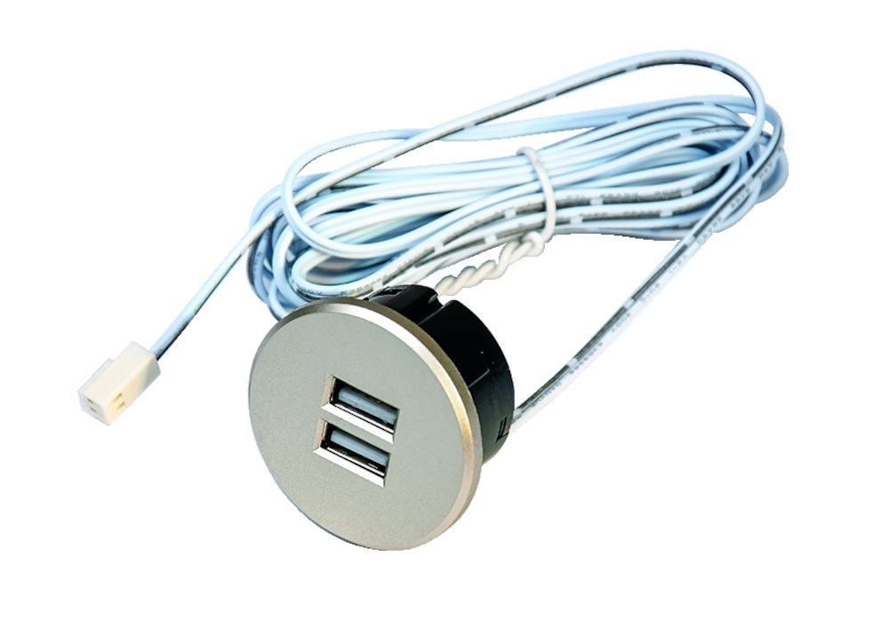 royalty uitroepen is er inbouw USB lader voor twee stekkers wit » QInside® draadloze opladers »  Verlichting » Keukenspeciaal.nl
